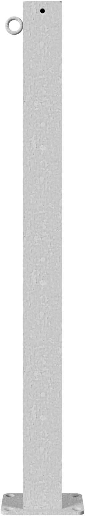 Schake Absperrkettenpfosten Endpfosten mit Öse OD 70 x 70 mm verzinkt