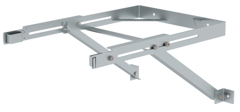 Günzburger Steigleitern Wandhalter U-Bügel verstellbar 550 - 750 mm