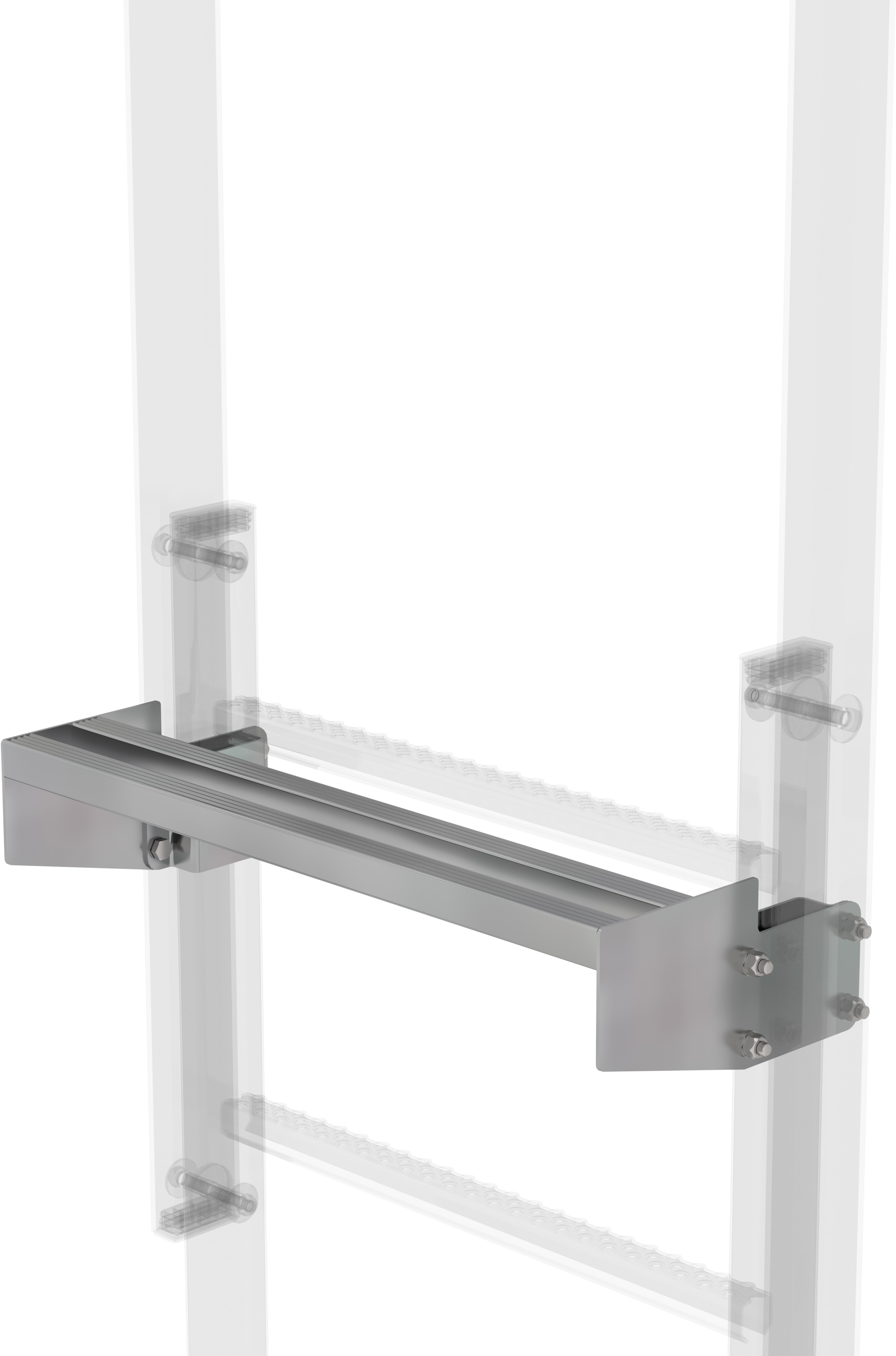 Günzburger Ausstiegstritt Stahl - 150 mm