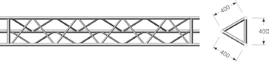 Layher Dreieck-Gitterträger Alu 3,00 m