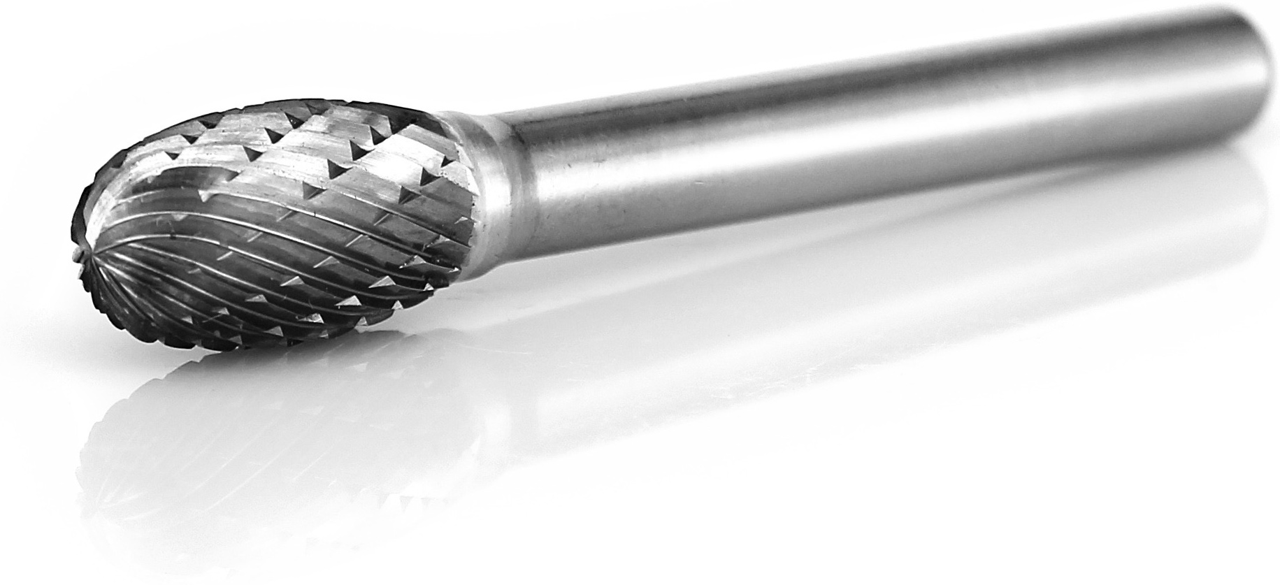 procut Hartmetallfrässtift -grob- Tropfenform TRE E61015-5 Schaft-∅ 6 mm - Kopf-∅ 10 mm - GROB-Verzahnung (PC-E61015-5) Bild-01