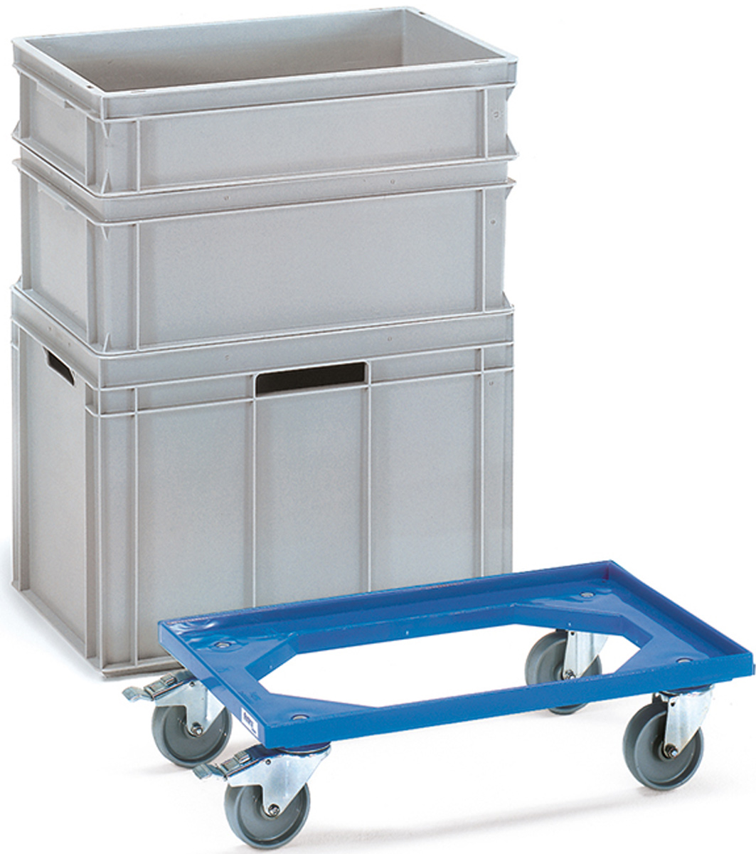 Fetra Eurokastenroller mit offenem Rahmen 810 x 610 mm