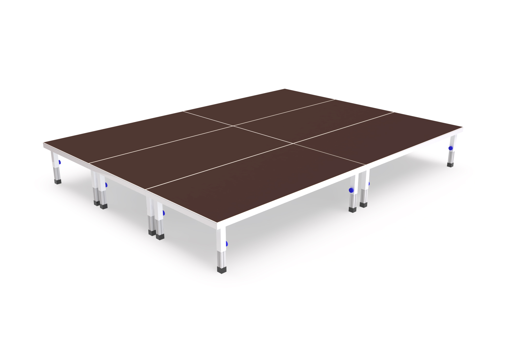 Bütec Eventbühne Outdoor 4 x 3 m hawego o40|60 Bühne mit Siebdruckplatte und Teleskopbeinen 40 - 60 cm (BU-3000-O-4-3-T40) Bild-01