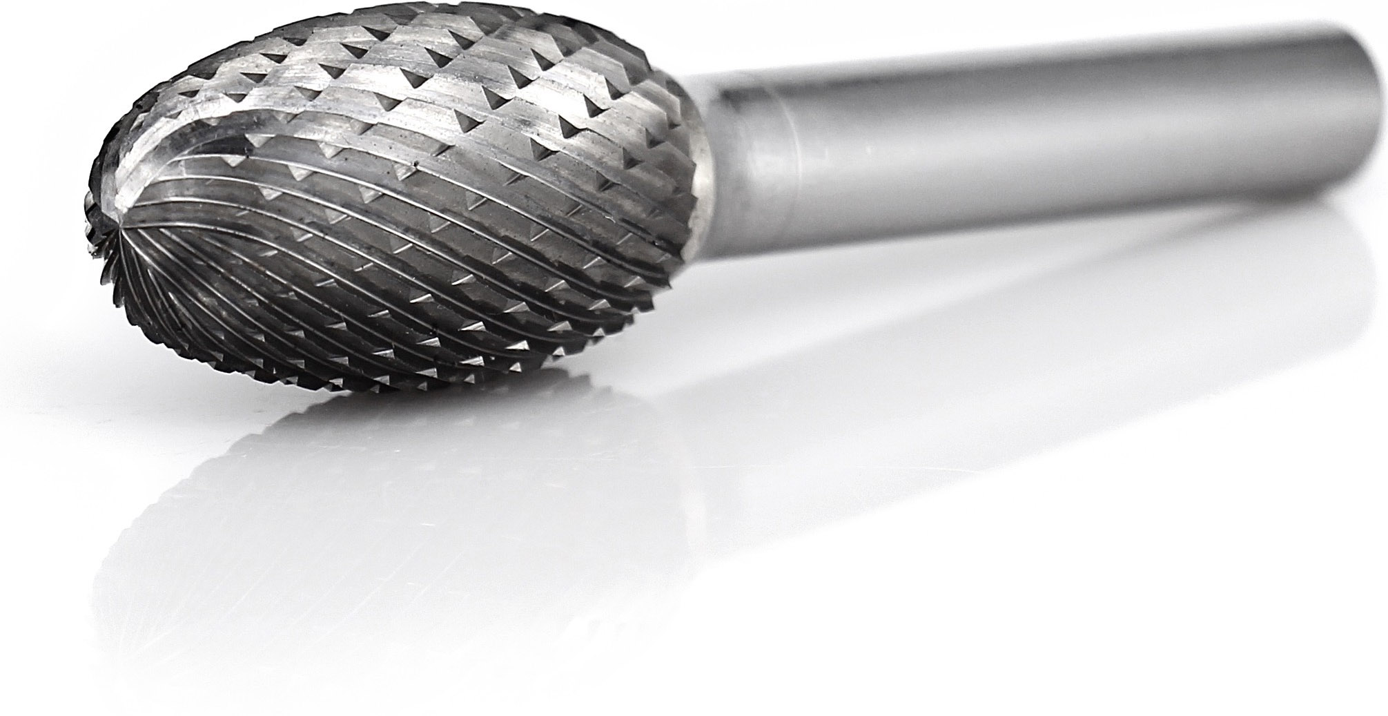 procut Hartmetallfrässtift Tropfenform TRE E81525-6 Schaft-∅ 8 mm - Kopf-∅ 15 mm - Kreuzverzahnung (PC-E81525-6) Bild-01