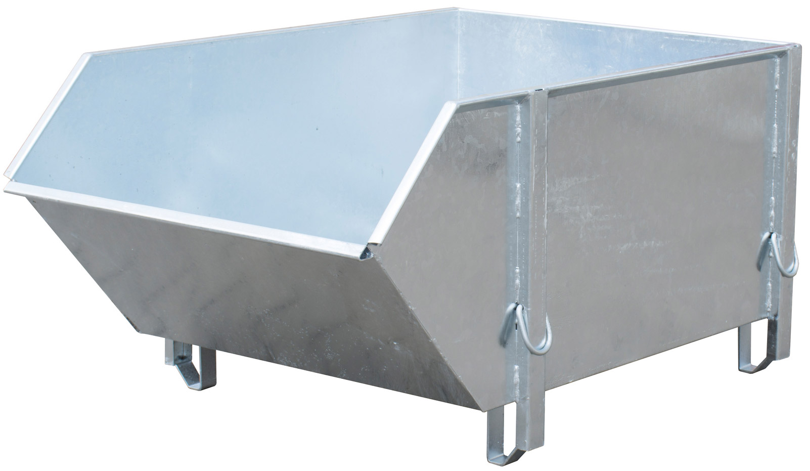 Bauer Baustoffbehälter BBG-100 - verzinkt Transportbehälter 1000 Liter für Kran - Container Stahl verzinkt (BA-4511-10-0000-7) Bild-01