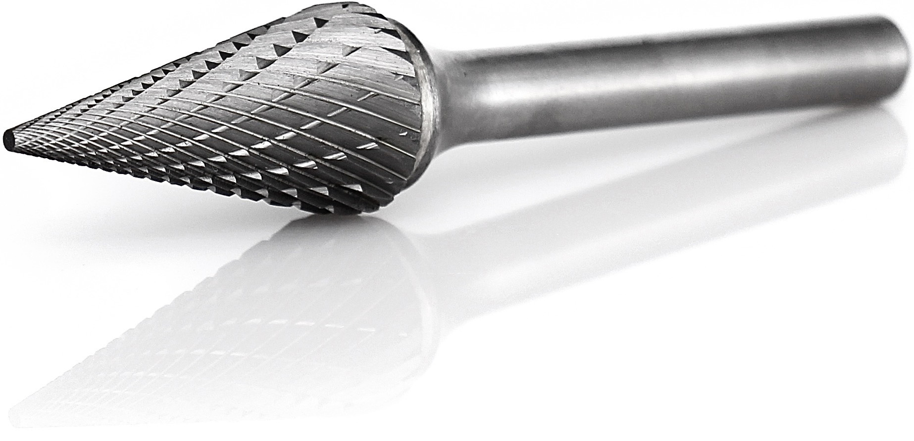 procut Hartmetallfrässtift -grob- Spitzkegelform SKM M61222-5 Schaft-∅ 6 mm - Kopf-∅ 12 mm - GROB-Verzahnung (PC-M61222-5) Bild-01