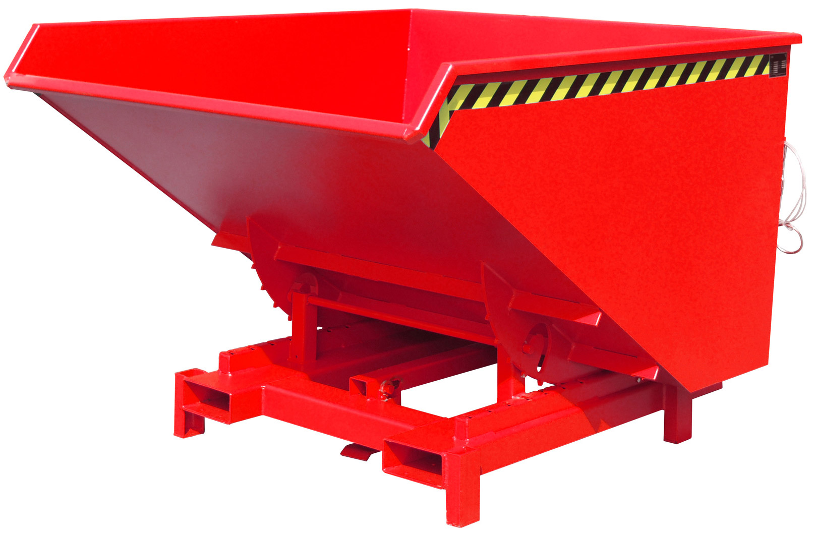 Bauer Schwerlastkipper SK-1700 - RAL 3000 Kippmulde 1700 Liter für Stapler - Kippcontainer feuerrot pulverbeschichtet (BA-4498-24-0000-2) Bild-01