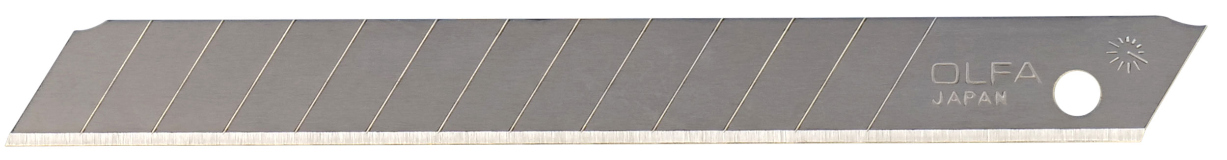OLFA Klinge AB-50S - 9 mm VPE 50 Messerklingen Edelstahl 0,38 mm mit Sollbruchstellen | Standard scharf - 50 Cutterklingen V2A (FL-C0000215301) Bild-01