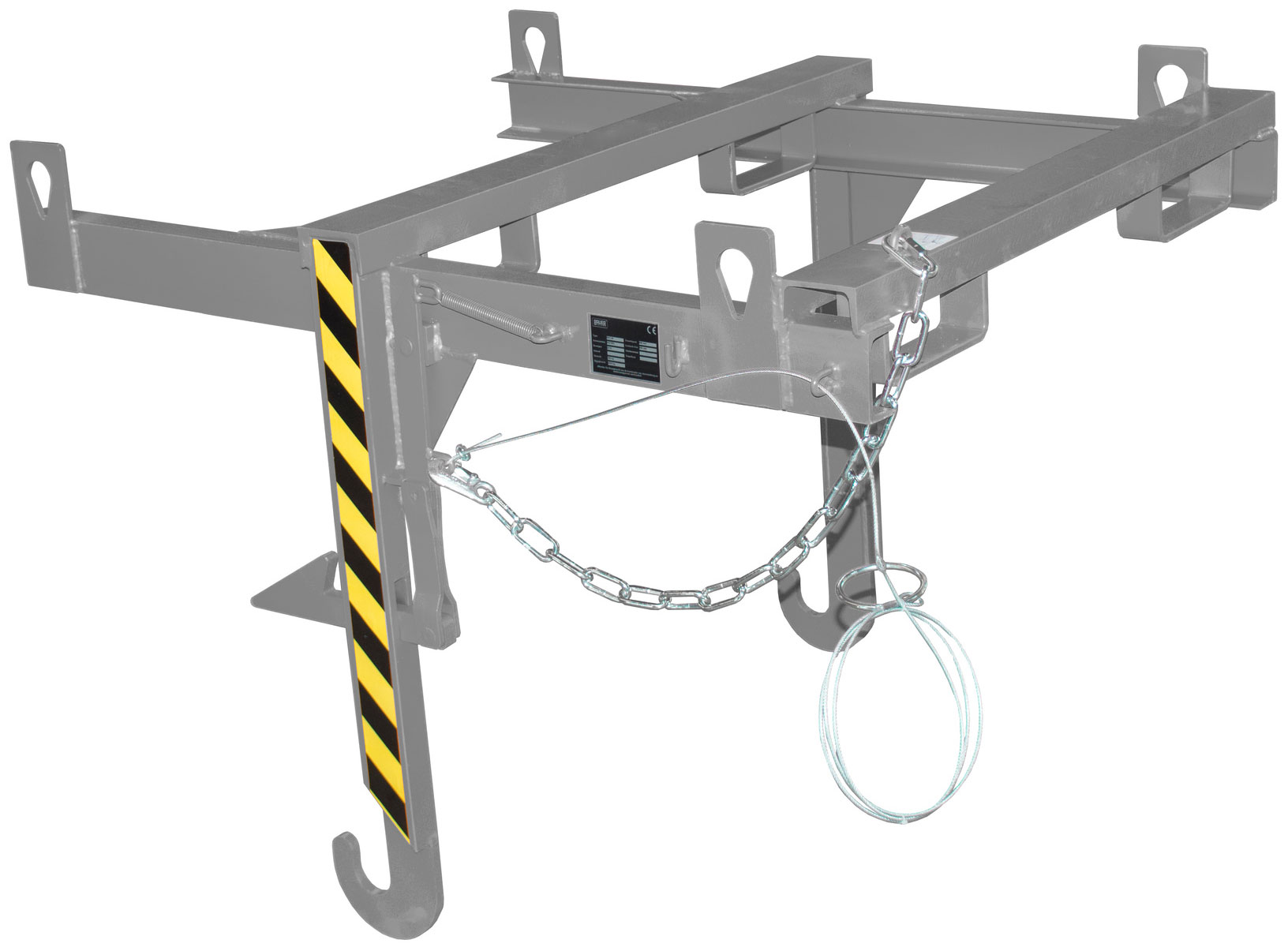 Bauer Stapelkippbehälter Traverse BKT-90 - RAL 7005 Kippvorrichtung kranbar mechanisch für Kippmulde 900 Liter - Schuttmulde mausgrau pulverbeschichtet (BA-4421-08-0000-5) Bild-01
