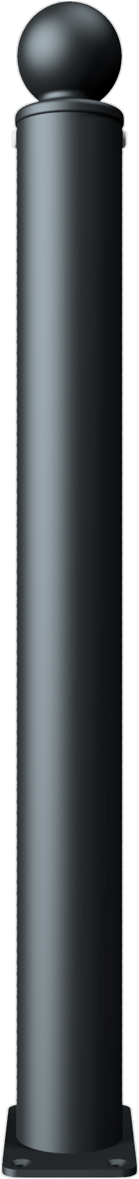 Schake Stilpoller 484 OD Ø 82 mm mattschwarz