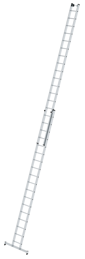 Vorschau: Günzburger Schiebeleiter nivello Alu 2-teilig 2x18 Sprossen Leiter mit nivello®-Traverse (GB-20418) Bild-01