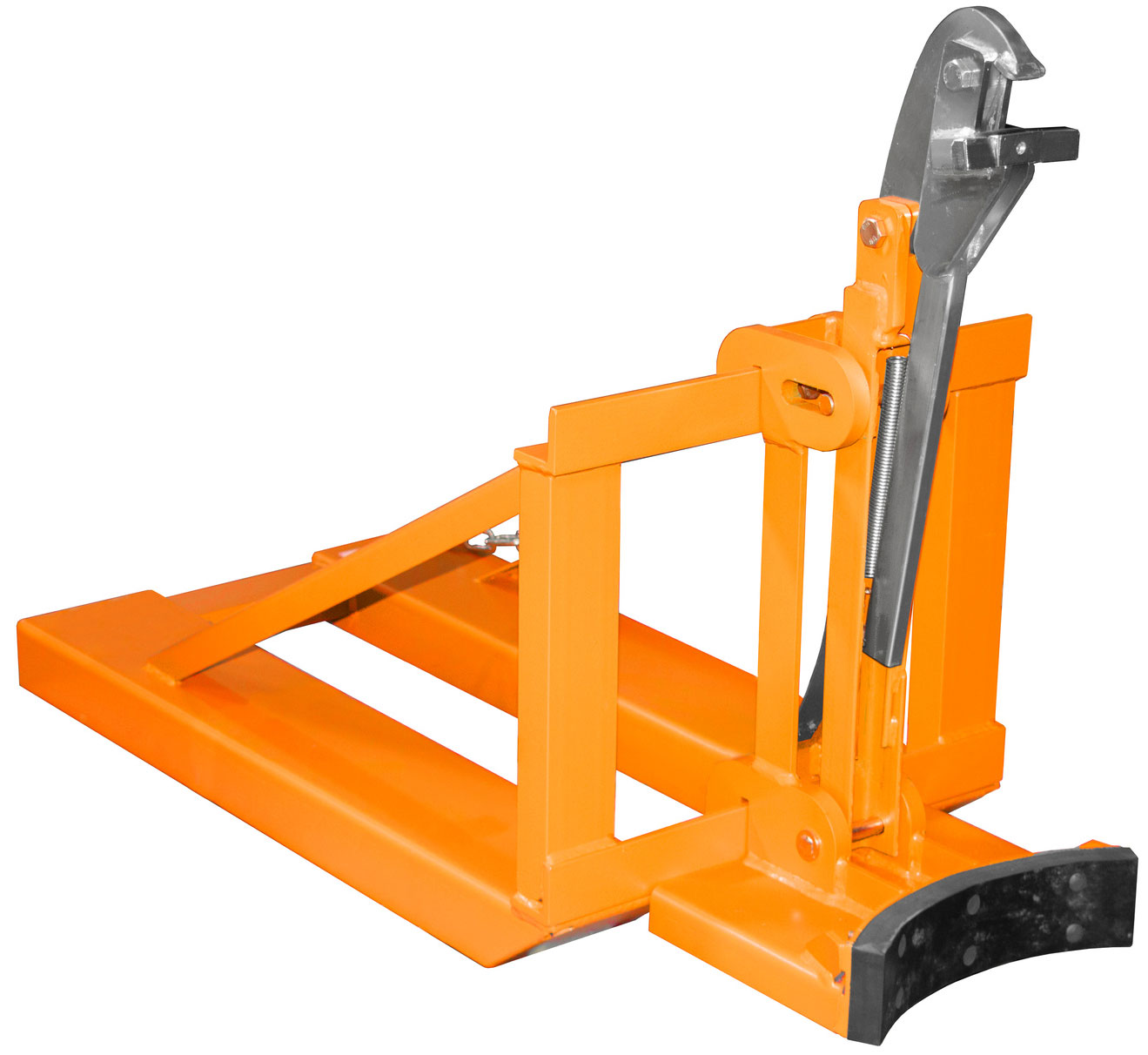 Bauer Fasslifter RS-I|91 - RAL 2000 Transporthilfe für 1 Fass 200 Liter - breite Auflage - Fassheber gelborange pulverbeschichtet (BA-4408-23-0000-1) Bild-01