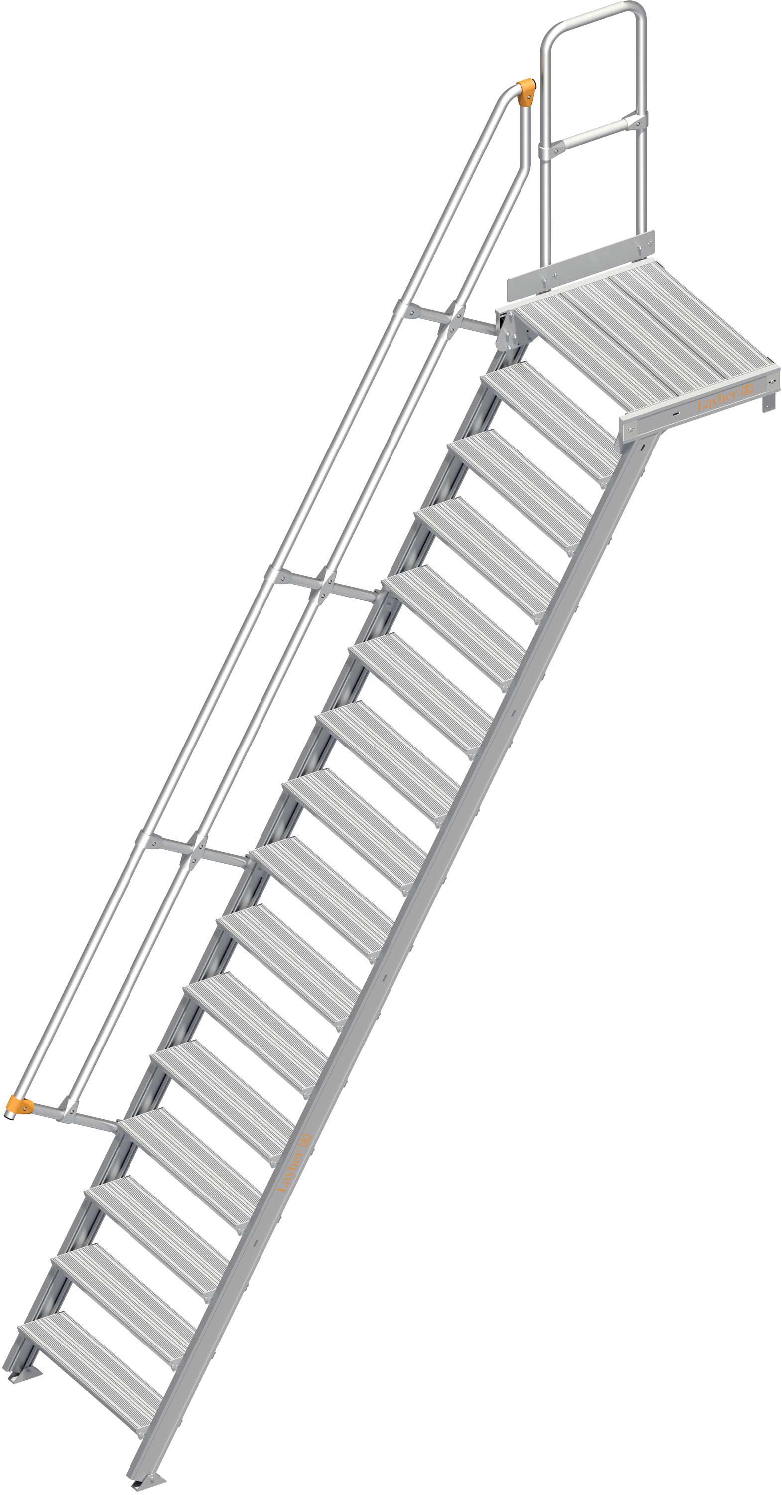 Layher Plattformtreppe 60° 16 Stufen - 800 mm breit