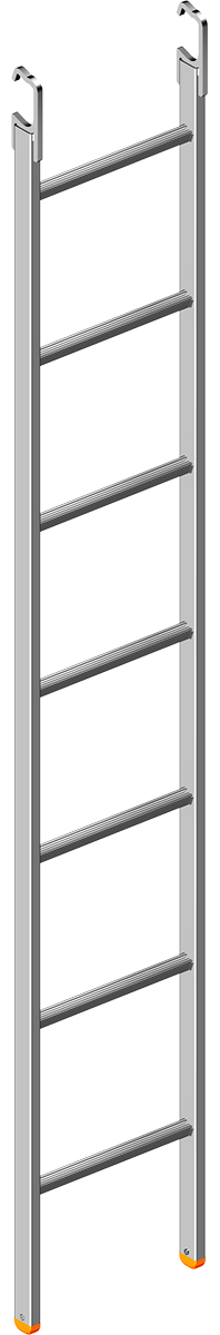 Layher Stahl Etagenleiter T19