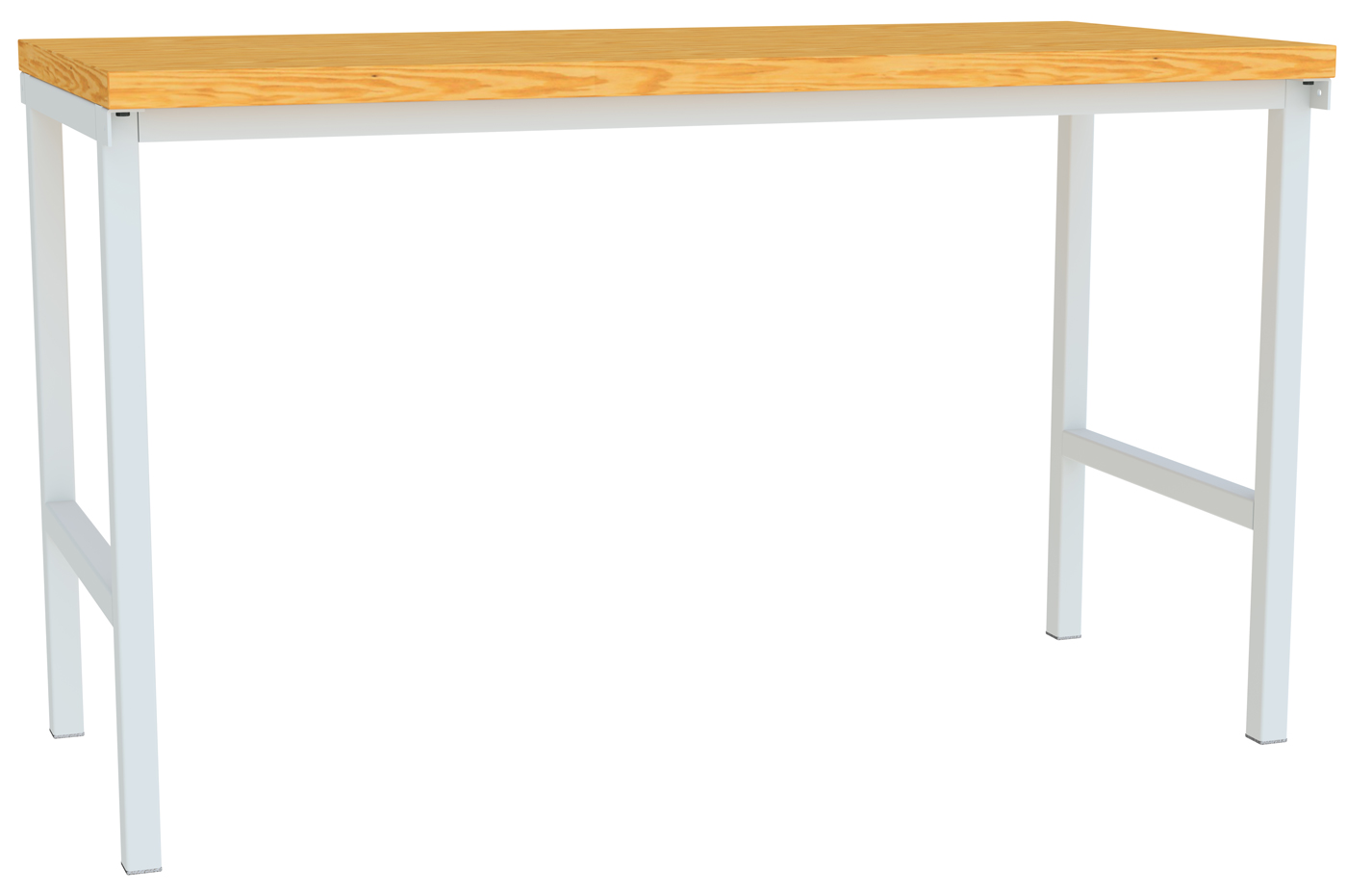 Pavoy Werktisch Modell 580 - 1500 x 700 x 900 mm | offen - RAL 7035 Werkbank Stahl mit Multiplexplatte 40 mm | Traglast 1250 kg - Gestell lichtgrau  (PA-58580-150-000-735) Bild-01