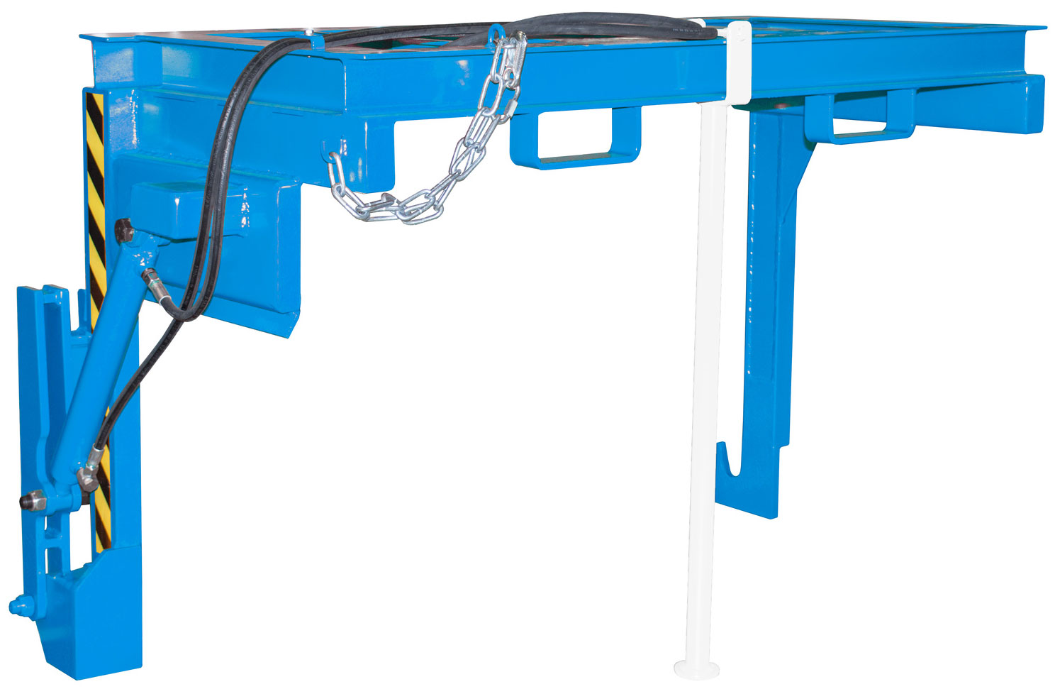 Bauer Stapelkippbehälter Traverse BST-H-150 - RAL 5012 Kippvorrichtung hydraulisch für Kippmulde 1500 Liter - Schuttmulde lichtblau pulverbeschichtet (BA-4421-14-0000-3) Bild-01