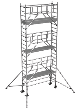 Rollgerüst ZARGES MultiTower S-PLUS 1T 0,75x1,80m - AH 7,30m