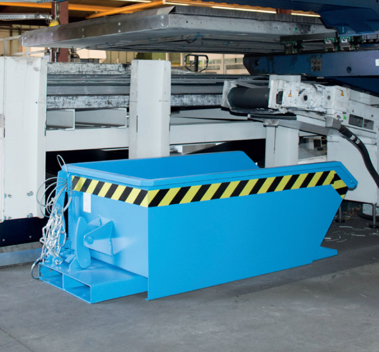 Bauer Muldenkipper MGU Kippmulde für Stapler - Bauhöhe 350 mm - Schuttmulde in verschiedenen Ausführungen (BA-C-4409-34-0000-1) Bild-01