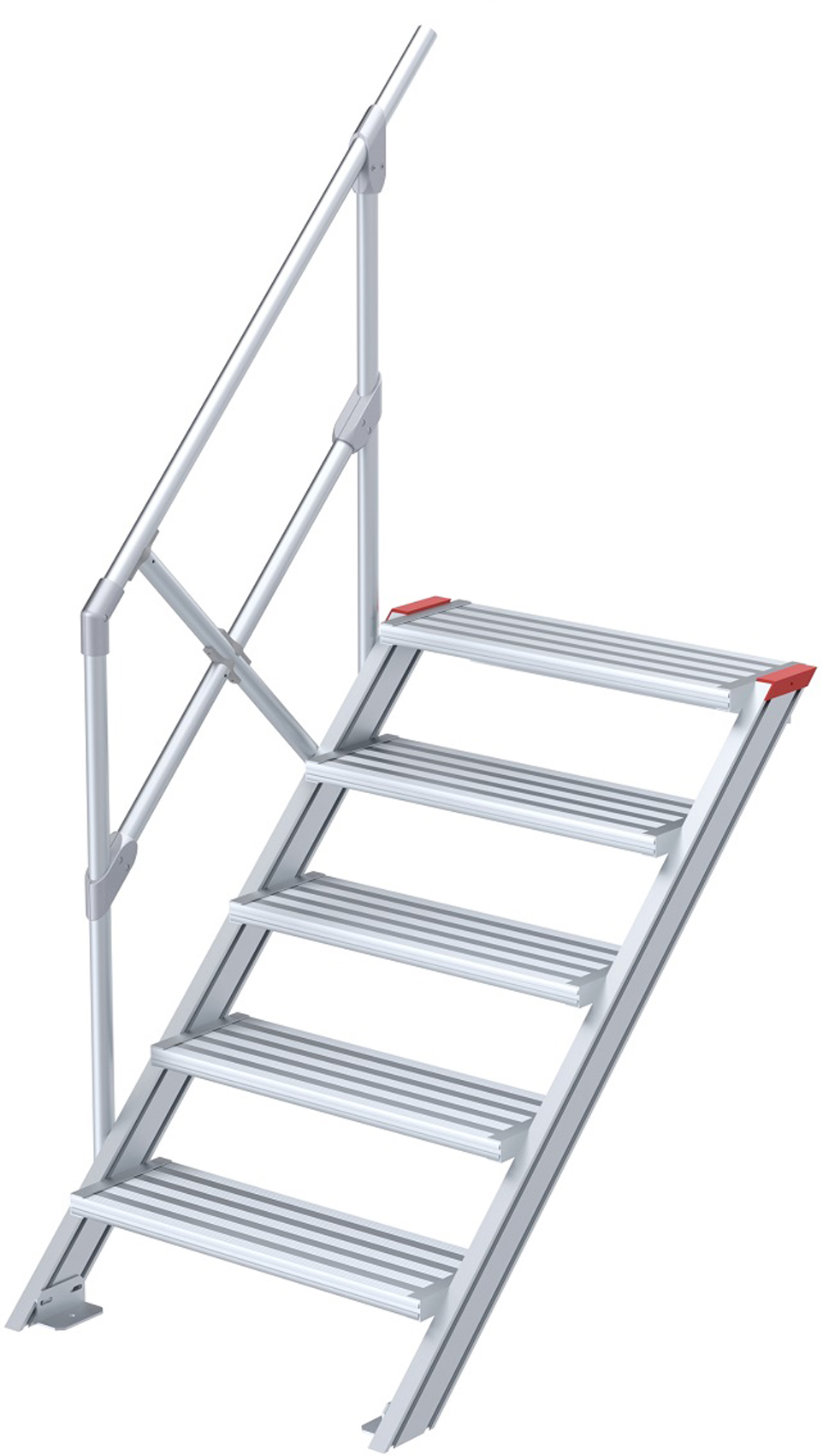 euroline Alu-Treppe 45° 5 Stufen - 600 mm