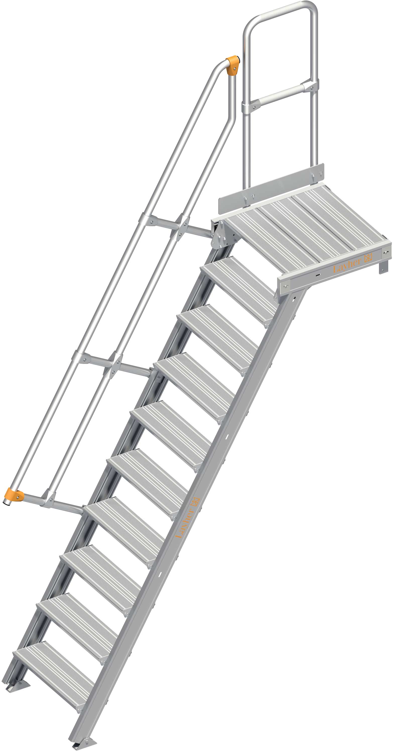 Layher Plattformtreppe 60° SG 10 Stufen - 600 mm breit