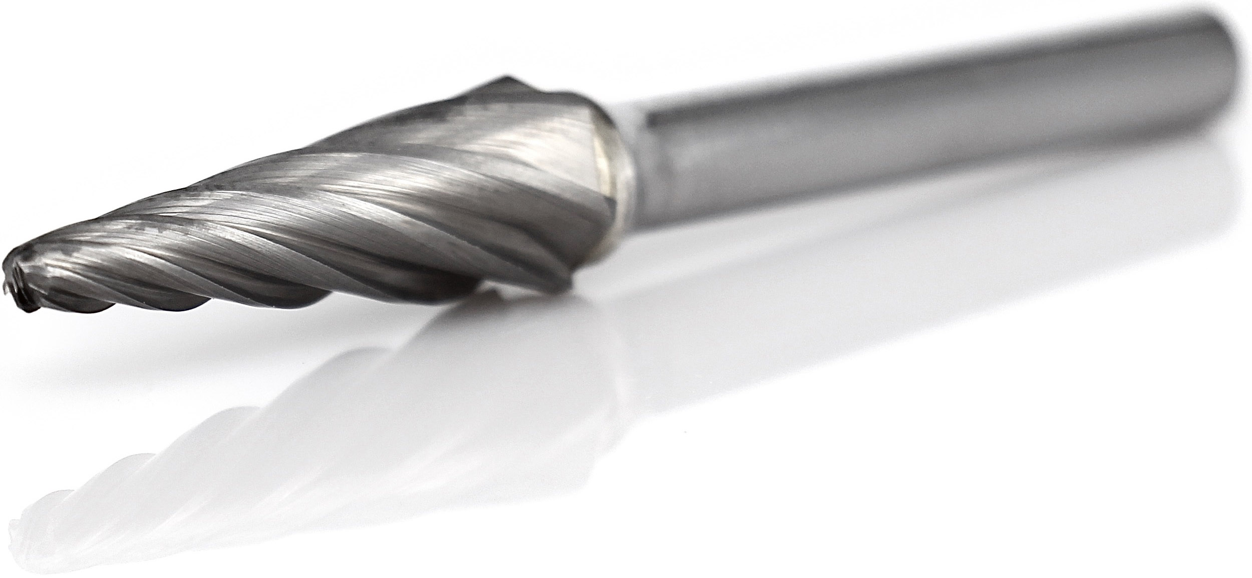 procut Hartmetallfrässtift Rundkegelform KEL L30612-ALU Schaft-∅ 3 mm - Kopf-∅ 6 mm - ALU-Verzahnung (PC-L30612-ALU) Bild-01