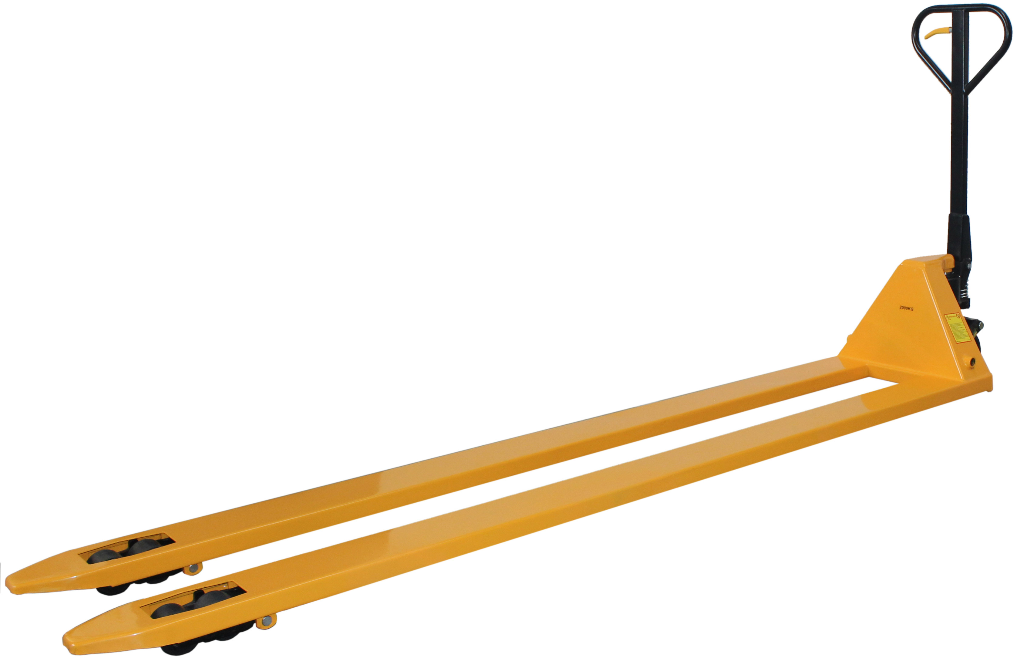 qteck Hubwagen 2,0 t - Gabellänge 2500 mm - PU|PU tandem Gabelhubwagen Traglast 2000 kg - Handhubwagen mit Tandem-Lastrollen (QT-20OSE07802053) Bild-01