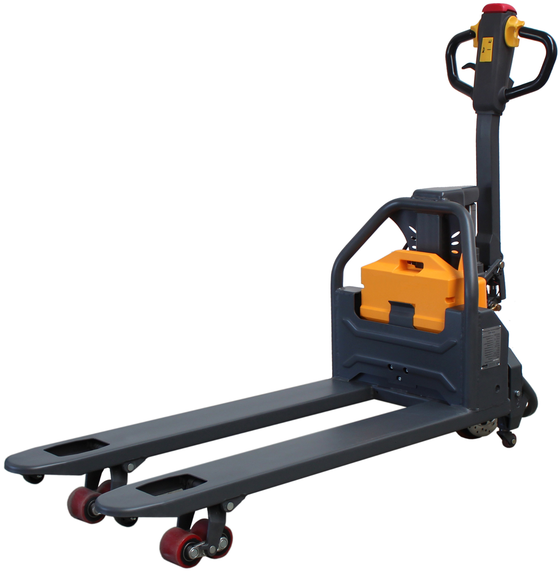 qteck Hubwagen elektrisch EMP1500Li - Gabellänge 1150 mm - PU|PU tandem Elektro-Hubwagen Traglast 1500 kg - Elektrischer Handhubwagen mit 48 V Lithium-Ionen-Batterie (QT-22EMP15LI1150) Bild-01