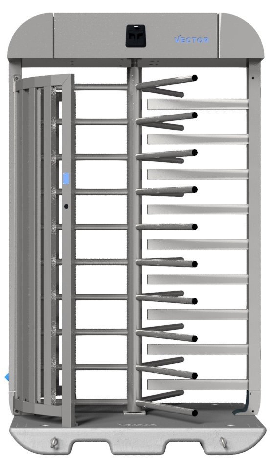 Schake Vector V-Turnstile-Compact verzinkt - mechanisch Drehkreuztunnel mobil zur Geländesicherung - Stahl verzinkt - Bedienung mechanisch (SK-VPDK23VMO0268) Bild-01