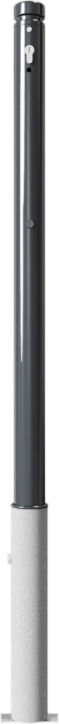 Schake Stilpfosten 464 HP Ø 60 mm anthrazit