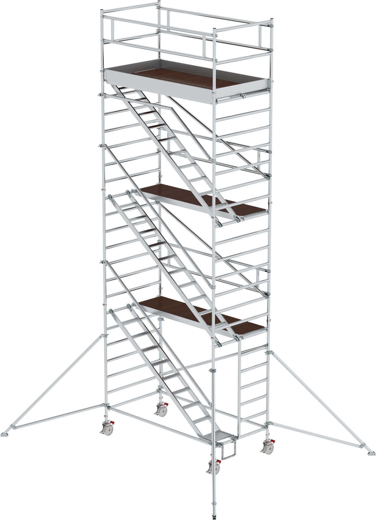 Treppengerüst Günzburger 2,45 x 1,35 m - AH 8,35 m