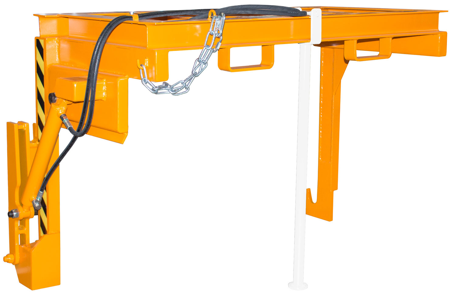Bauer Stapelkippbehälter Traverse BST-H-150 - RAL 2000 Kippvorrichtung hydraulisch für Kippmulde 1500 Liter - Schuttmulde gelborange pulverbeschichtet (BA-4421-14-0000-1) Bild-01