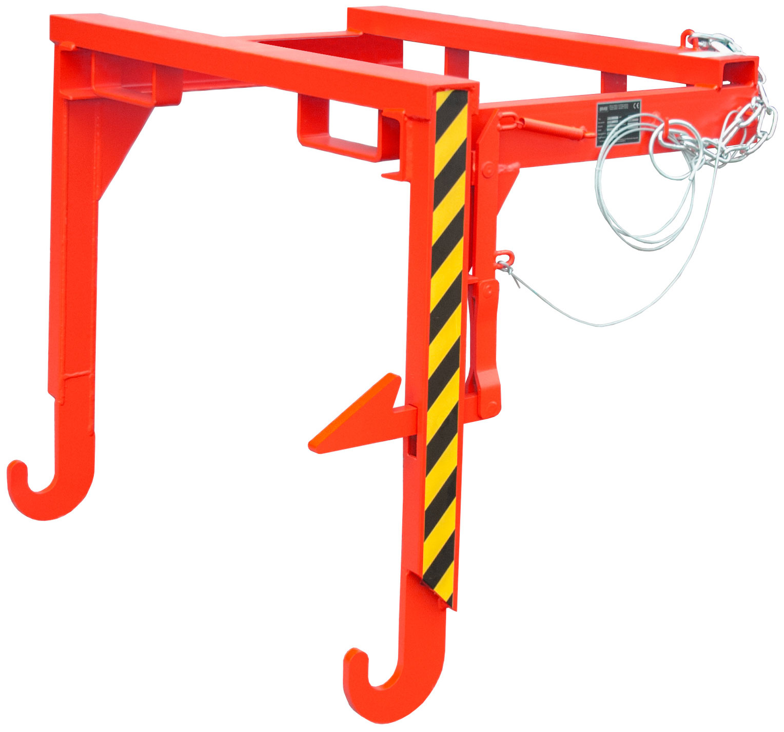 Bauer Stapelkippbehälter Traverse BST-90 - RAL 3000 Kippvorrichtung mechanisch für Kippmulde 900 Liter - Schuttmulde feuerrot pulverbeschichtet (BA-4421-03-0000-2) Bild-01