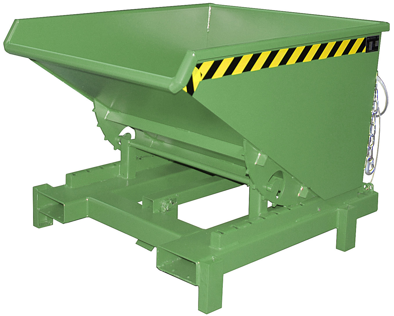 Bauer Schwerlastkipper SK-600 - RAL 6011 Kippmulde 600 Liter für Stapler - Kippcontainer resedagrün pulverbeschichtet (BA-4498-21-0000-4) Bild-01