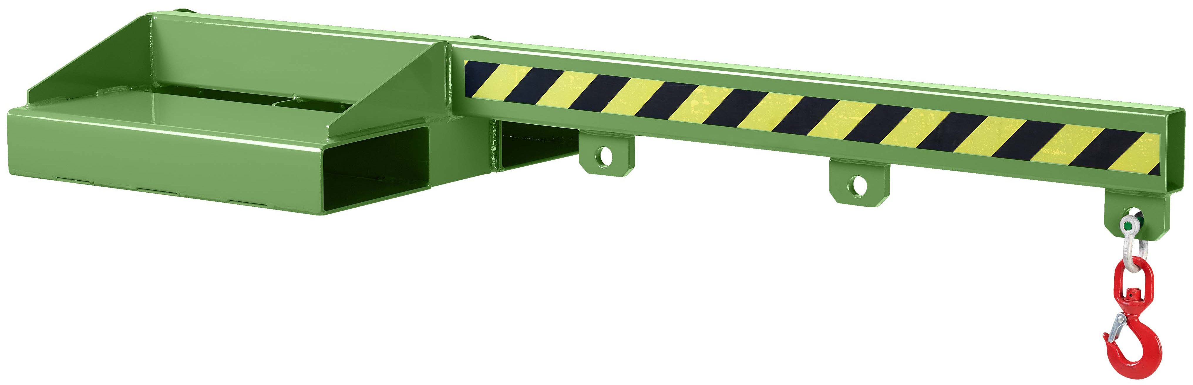 RR Industrietechnik Lastarm RLA-1 1500 - RAL 6011 Kranausleger starr für Stapler - Lasttraverse resedagrün pulverbeschichtet (RR-100800581) Bild-01