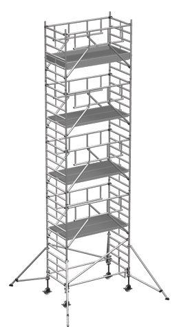 Rollgerüst ZARGES MultiTower S-PLUS 2T 1,35x2,50m - AH 10,40m