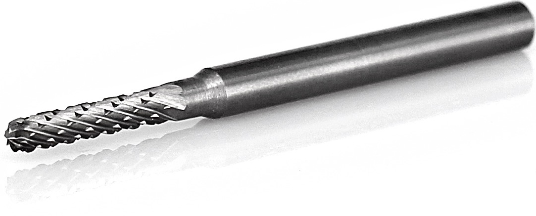 procut Hartmetallfrässtift Walzenrundform WRC C30211-6 Schaft-∅ 3 mm - Kopf-∅ 2 mm - Kreuzverzahnung (PC-C30211-6) Bild-01