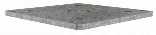 Schake Lampenmast Aluminium Adapterplatte Aufnahmeplatte für Alu-Lampenmast auf Beton-Aufstellvorrichtung (SK-3531101) Bild-01