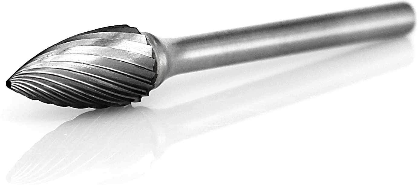 procut Hartmetallfrässtift Geschossform SPG G30512-2 Schaft-∅ 3 mm - Kopf-∅ 5 mm - Standardverzahnung (PC-G30512-2) Bild-01