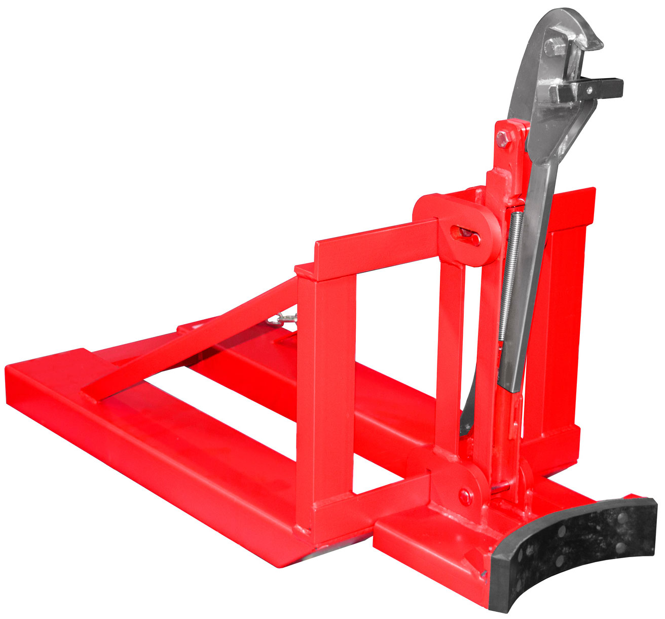 Bauer Fasslifter RS-I|91 - RAL 3000 Transporthilfe für 1 Fass 200 Liter - breite Auflage - Fassheber feuerrot pulverbeschichtet (BA-4408-23-0000-2) Bild-01