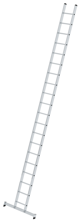 Günzburger Anlegeleiter nivello Alu 20 Sprossen Leiter mit nivello®-Traverse (GB-10320) Bild-01