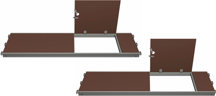 Layher U-Robust-Durchstieg 0,61 m - Deckel versetzt