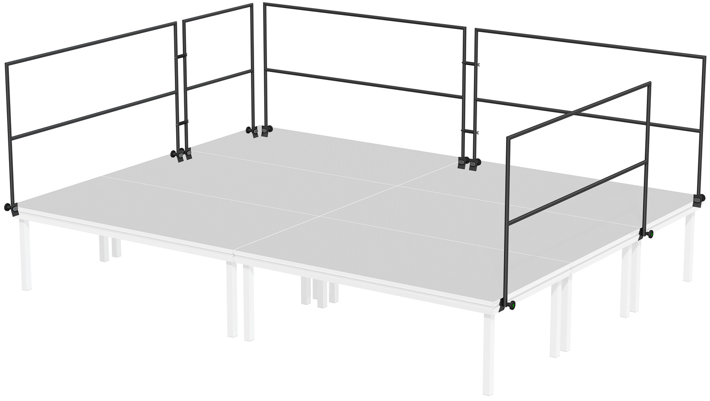 Global Truss Umwehrungsgeländer 100 cm - 4 x 3 m