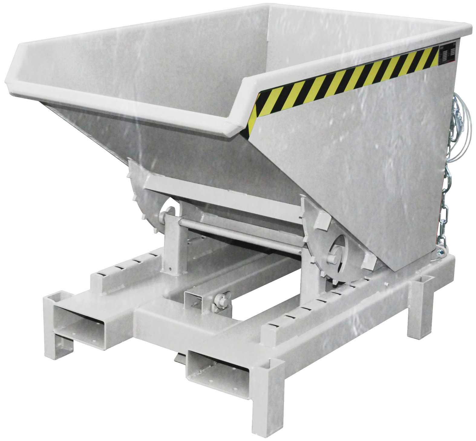 Bauer Schwerlastkipper SK-300 - verzinkt Kippmulde 300 Liter für Stapler - Kippcontainer Stahl verzinkt (BA-4498-20-0000-7) Bild-01