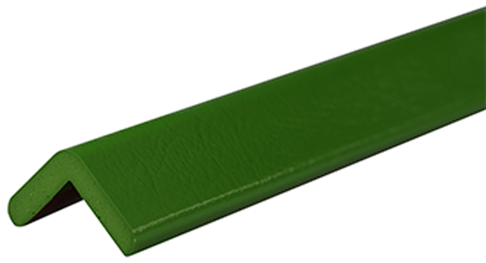 Knuffi Eckschutzprofil Typ H 45 x 45 mm grün PU - 1,00 m Standard Warnschutz Profil L-Winkel aus Polyurethan - Eckprofil einfarbig mit selbstklebenden Kanten (SM-PH-900303) Bild-01