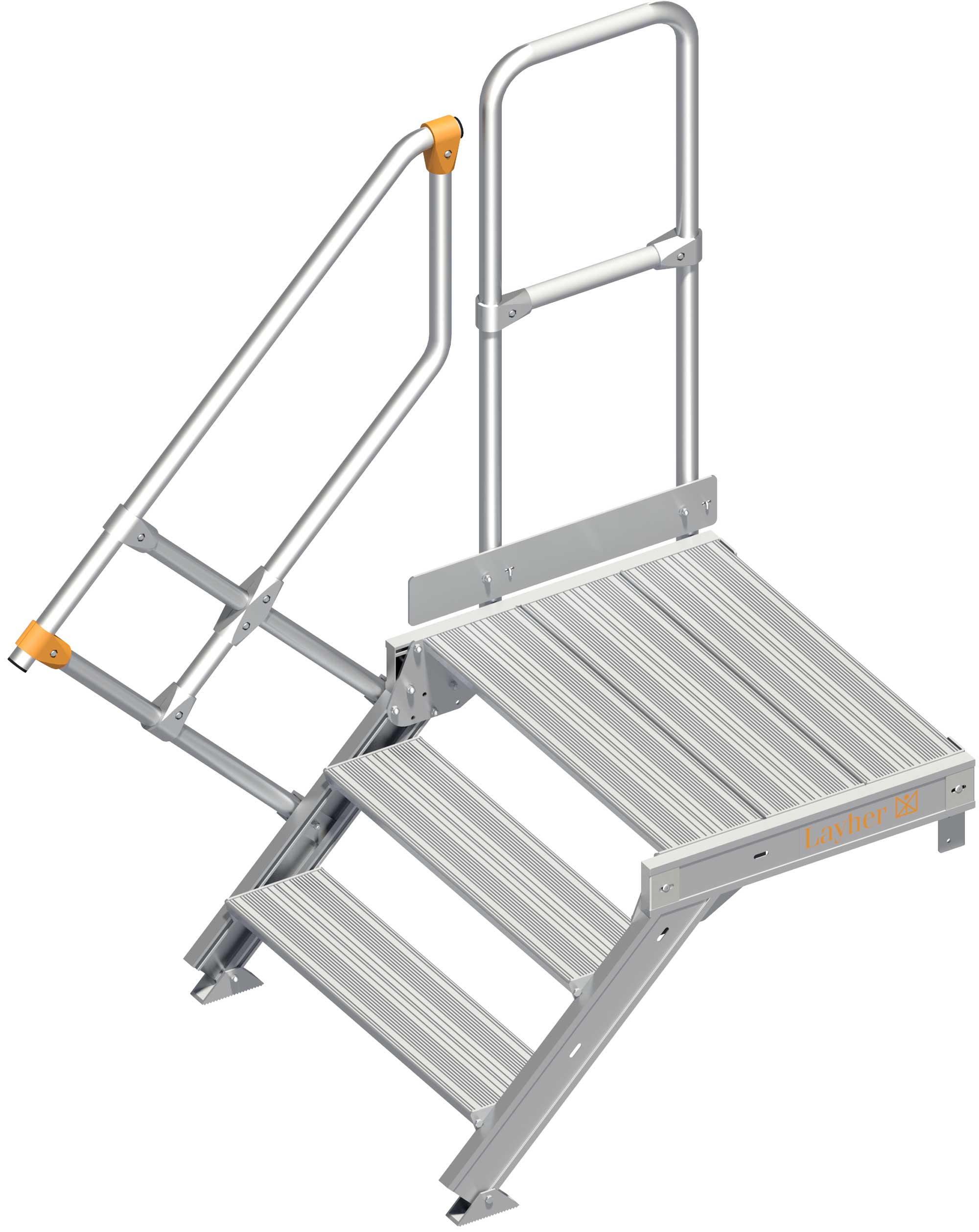 Layher Plattformtreppe 45° 3 Stufen - 800 mm breit