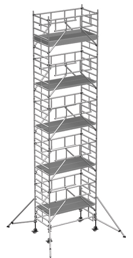 Rollgerüst ZARGES MultiTower S-PLUS 2T 1,35x2,50m - AH 11,20m