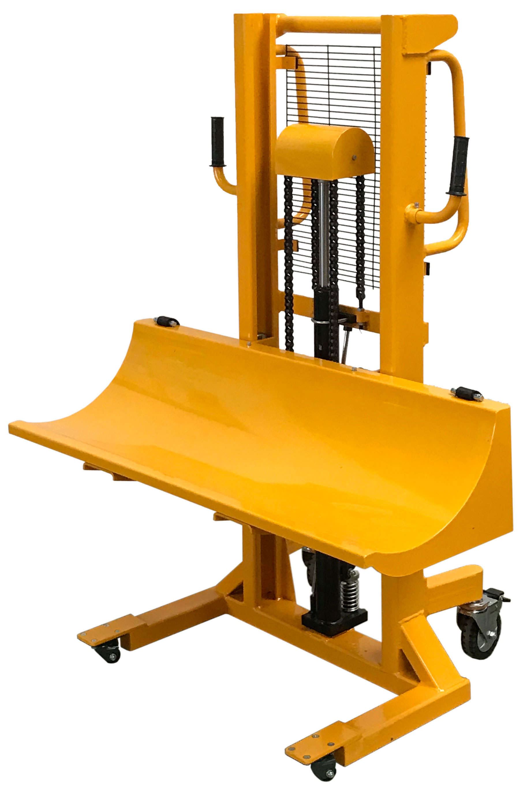 qteck Rollenheber manuell MR400 - Hubhöhe 1500 mm - Rollenware Ø 400 mm