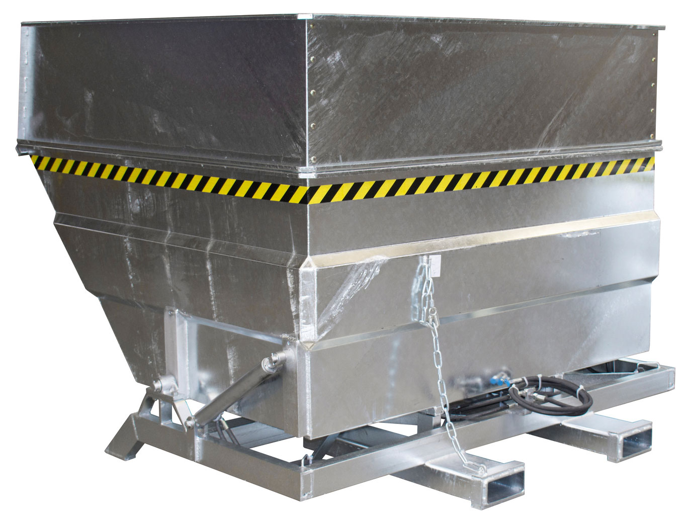 Bauer Großraumkipper BKC-H-500 - verzinkt Kippmulde 5000 Liter für Stapler | Kippvorgang mit Staplerhydraulik - Schuttmulde Stahl verzinkt (BA-4456-06-0000-7) Bild-01