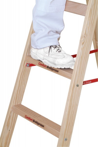 Euroline Holz-Sprossen-Stehleiter - kaufen bei