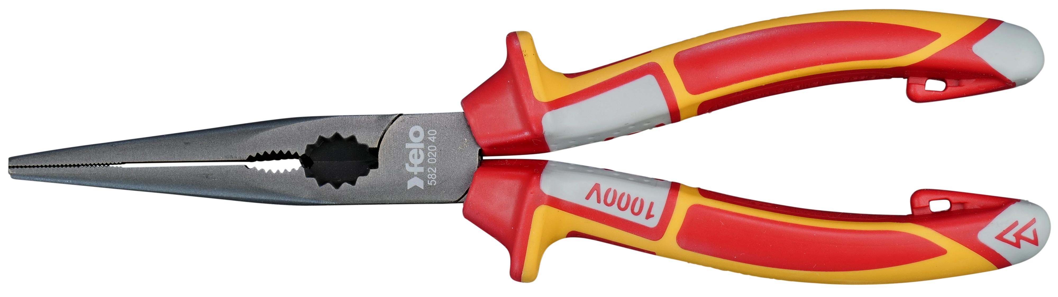 Felo Telefonzange VDE 3K gerade - 205 mm Spitzzange - Serie 582 (FL-58202040) Bild-01